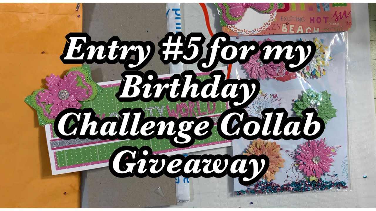 Entry #5 from @redprincessdesigns for my Birthday Challenge Collab Giveaway with Evelyn Creativa