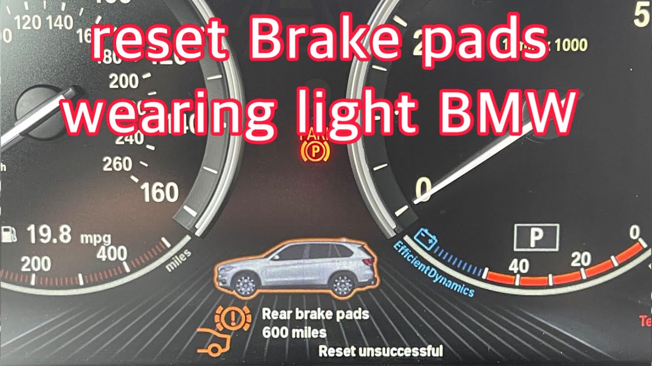 HOW TO RESET BRAKE PAD WARNING ⚠️ LIGHT BMW 2016 upwards ️👍 YouTube