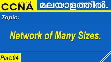 CCNA Malayalam: Network of Many Sizes: ccna 200 301 malayalam
