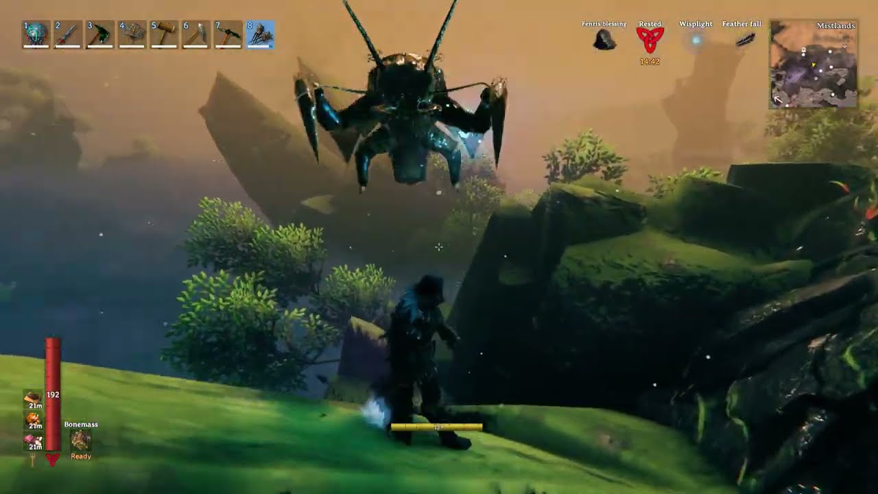 fleshrippers and wolf armor gameplay: valheim mistlands