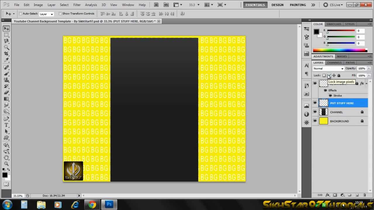 NEW Youtube Channel Background Template (UPDATED 2012) - YouTube