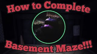 How to BEAT Basement Maze Forgotten Memories Roblox
