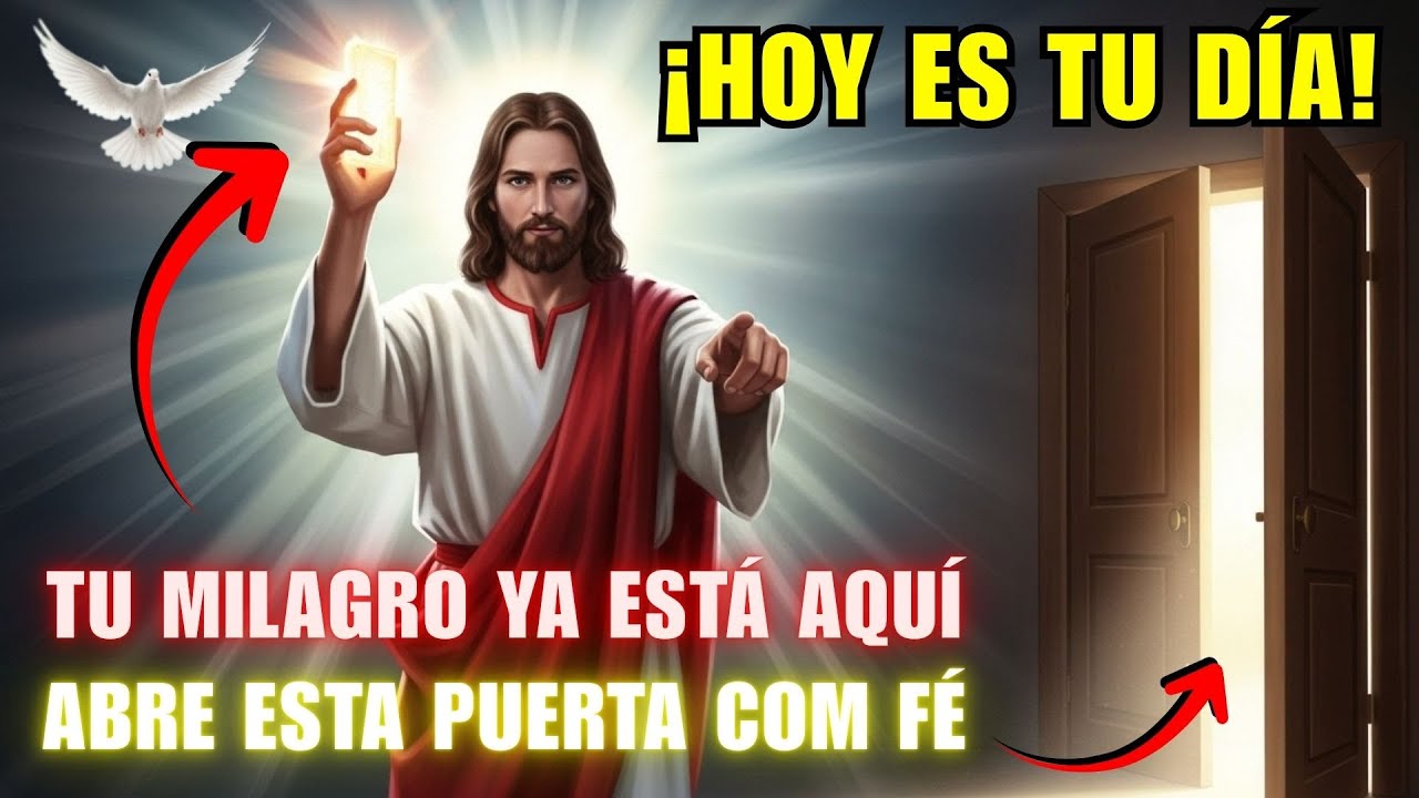 ✨ JESÚS TE REVELA: Tu Milagro ya está aquí, abre esta Puerta con Fe, ¡HOY es Tu Día!