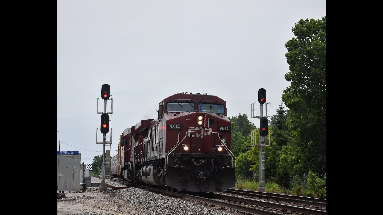 Canadian Pacific trains on the C&M Subdivision