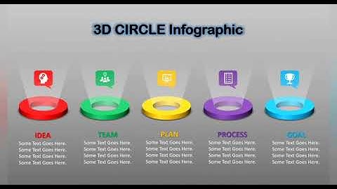 How to Create 3D Circle Infographic using PowerPoint ||