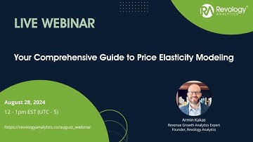 Guide to Price Elasticity Modeling