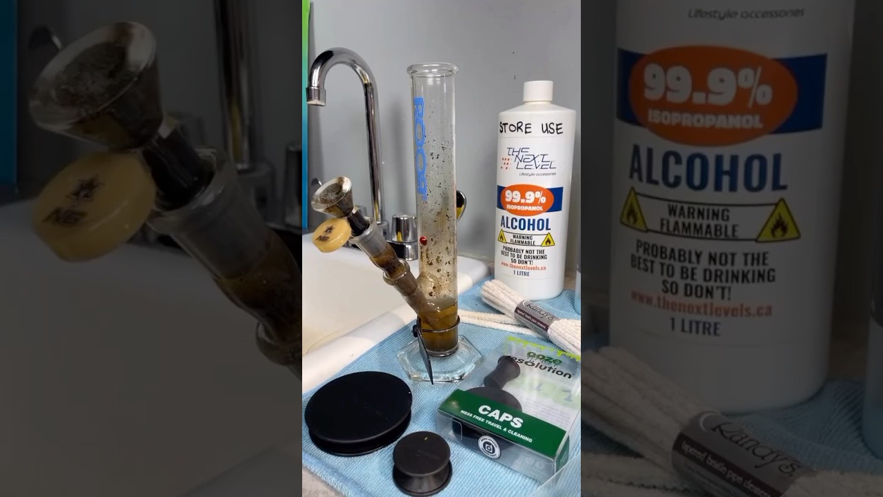How to Clean a Bong with Randy's Black Label The Next Level