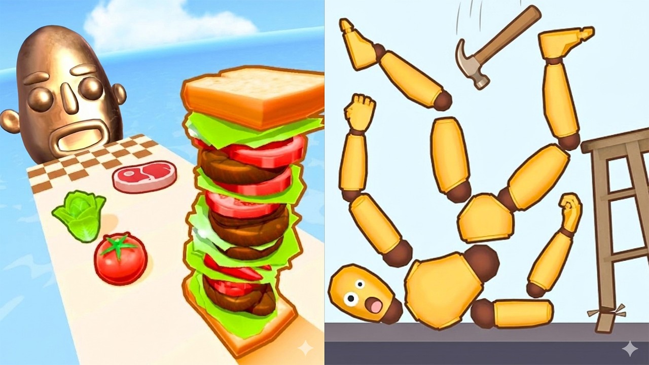 Sandwich Runner VS Ragdoll Break || BrainStorm Walkthrough || Max