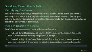 Solving the AttributeError in Tensorflow CNN: Understanding the scipy Missing Issue