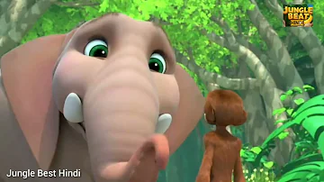 New Jungle Best Hindi. || 🐒Munki and 🐘Trunk in Hindi Movie Cartoon Episode  Hindi Main