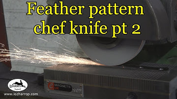 Making the ladder pattern chef knife pt2