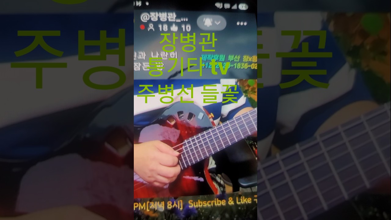 #장병관통기타tv 매일 오전 7시 라이브 #주병선 #들꽃 #shorts