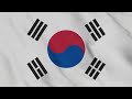 South Korea Flag Waving 4K | Animated National Banner