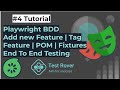 Playwright BDD | Playwright Fixture | New Feature | Tag Feature | POM | JavaScript