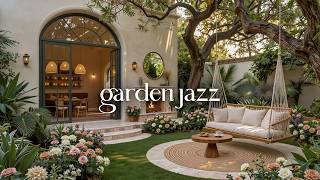 Peaceful Garden Focus Café With Soft Jazz | Relaxing Music for Deep Focus and Productivity screenshot 4