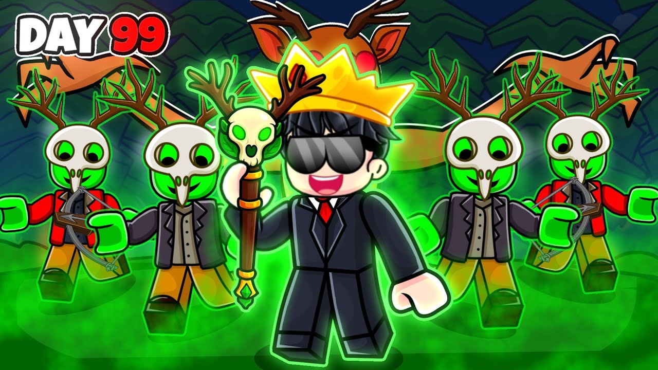 I Survived as a NECROMANCER in 99 Nights in the Forest Roblox