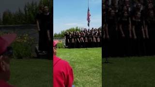 Church choir performing at Memorial Day Service at Rose Hills Memorial Park