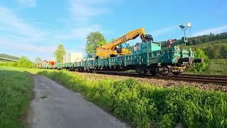 BR 248 086-1 Vectron Dual-Mode mit Bauzug durch Nuttlar am 21.05.2026