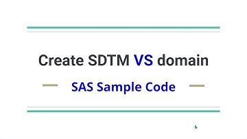 Create SDTM VS domain | SAS Sample Code