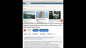 Dakikalar İçinde Kodlamasız SEO Uyumlu Web Tasarımı | Web IDE ile Kendi Siteni Oluştur