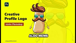 Adobe Photoshop Tutorial: Create a Vector Potato Logo from Sketch | Photoshop CC 2020 | Tayyab Arts