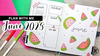 PLAN WITH ME || June 2025 Bullet Journal Setup