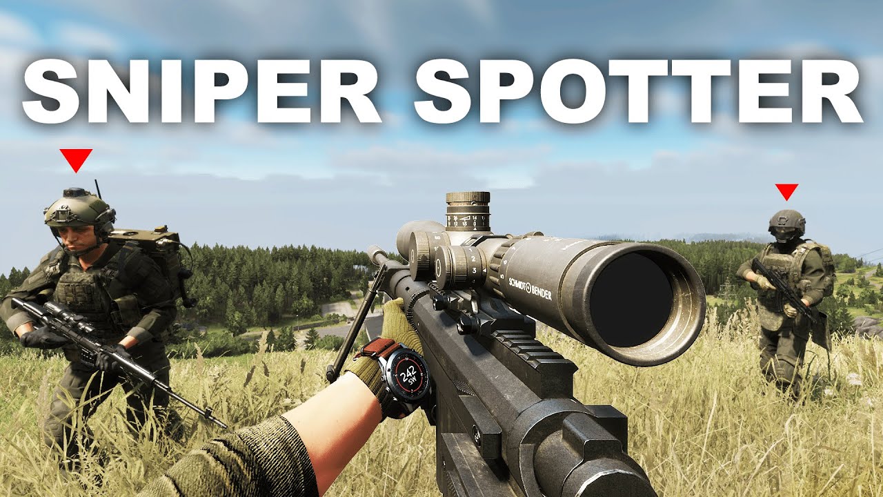 Medan Pertempuran Jarak Jauh Sniper & Spotter - Arma Reforger