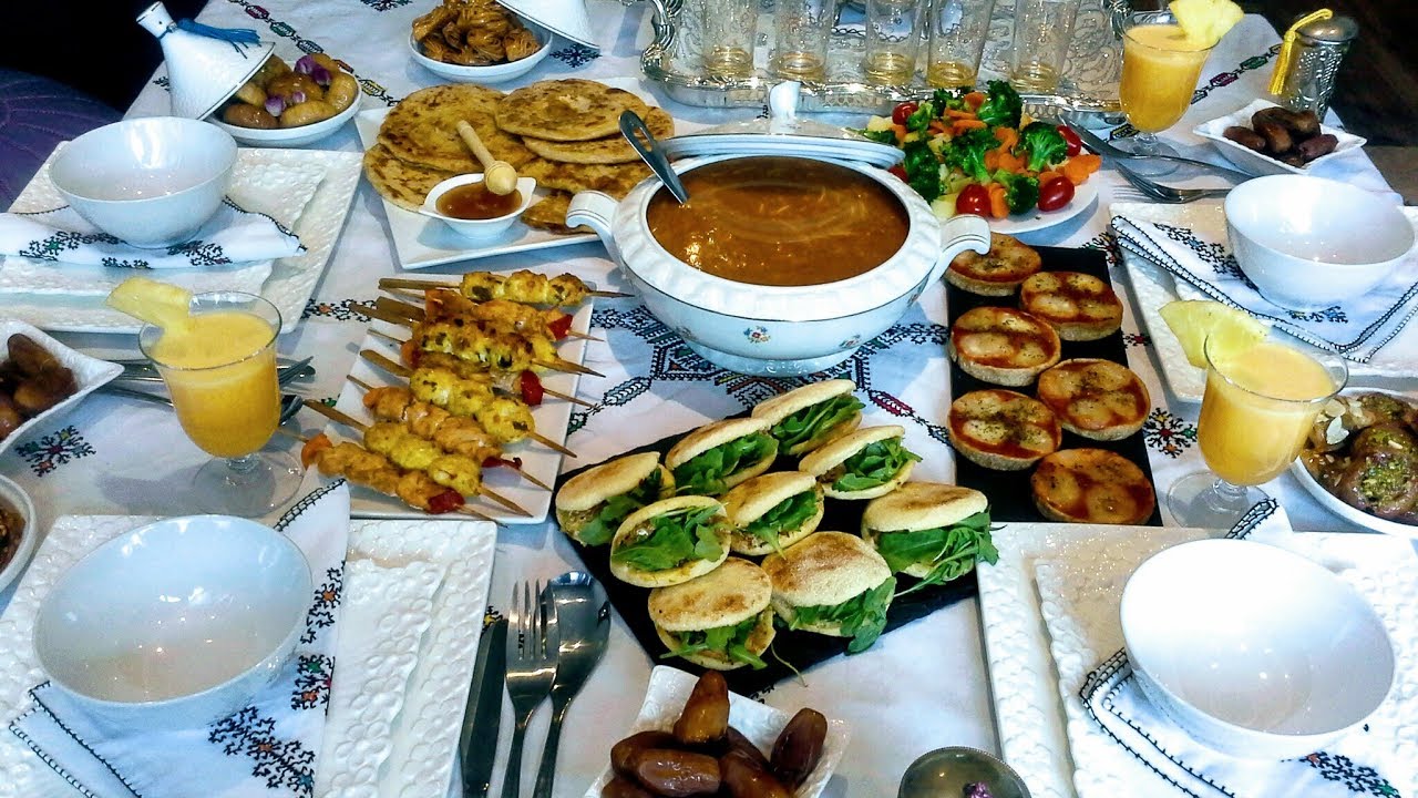 اول ماءدة رمضانية🌙رغم ضيق الوقت وما عندي عوين حضرت اشهي افطار ramadan