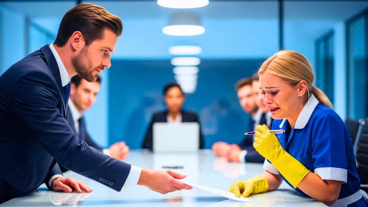 El CEO millonario hizo firmar a la empleada frente a todos… lo que hizo después sorprendió a todos.