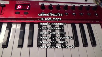 Arduino MIDI Sequencer Prototype