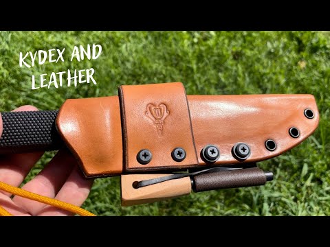 Kydex and Leather Hybrid Knife Sheath 