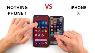 Nothing Phone 1 vs iPhone X | SPEED TEST