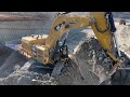 Caterpillar 6015b excavator loading caterpillar dumpers  sotiriadis mining works