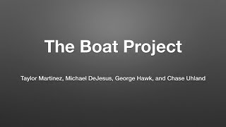 The Boat Project 2015