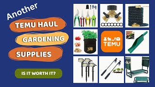 TEMU Haul || Unboxing and Review || Gardening Supplies