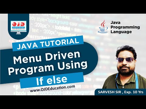Menu Driven Program Using If else #OJDComputerEducation #youtube #javaprogramming #2023