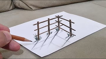 very easy 3d drawing on paper for beginners