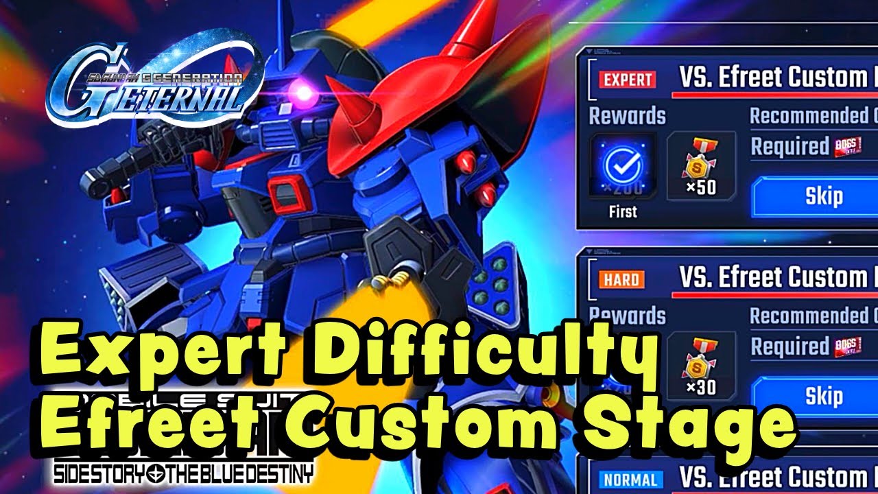 Hyperfunction Efreet 5 Units Team Destroyed Efreet Custom Expert Difficulty (SD G Generation ...