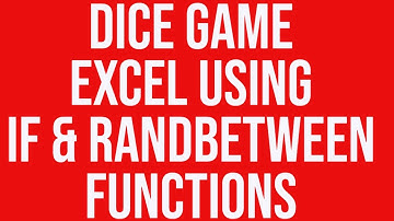 Dice game MS-Excel