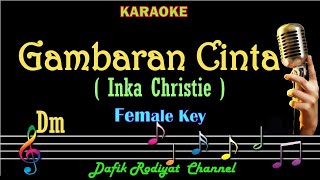 Gambaran Cinta (Karaoke) Inka Christie Nada Wanita/Cewek Female key Dm Low key