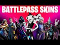 Fortnite ALL BATTLE PASS SKINS (All 18 Seasons )