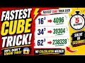 Cube of Any Number in 5 Seconds 😱 | Fastest Maths Trick
