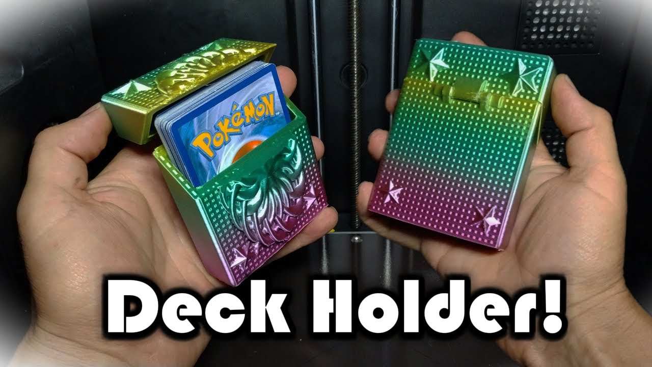 Tinkercad!!! How To Make A Card Deck Holder With Hinge! 3D Modeling!