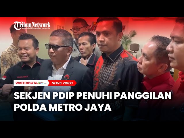 Sekjen PDIP Hasto Kristiyanto Penuhi Panggilan Polda Metro Jaya Hari Ini class=