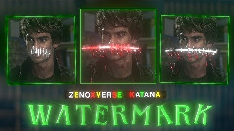 KATANA WATERMARK LIKE ZENOXVERSE | ALIGHT MOTION (+FREE PRESET)