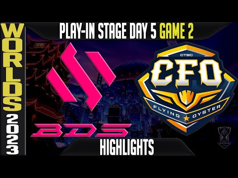 BDS vs CFO Highlights Game 2 | Worlds 2023 Play In Stage Day 5 | Team BDS vs CTBC Flying Oyster G2