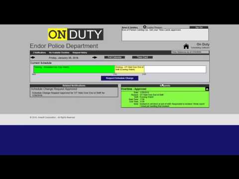 On Duty Employee Portal Training Video 2