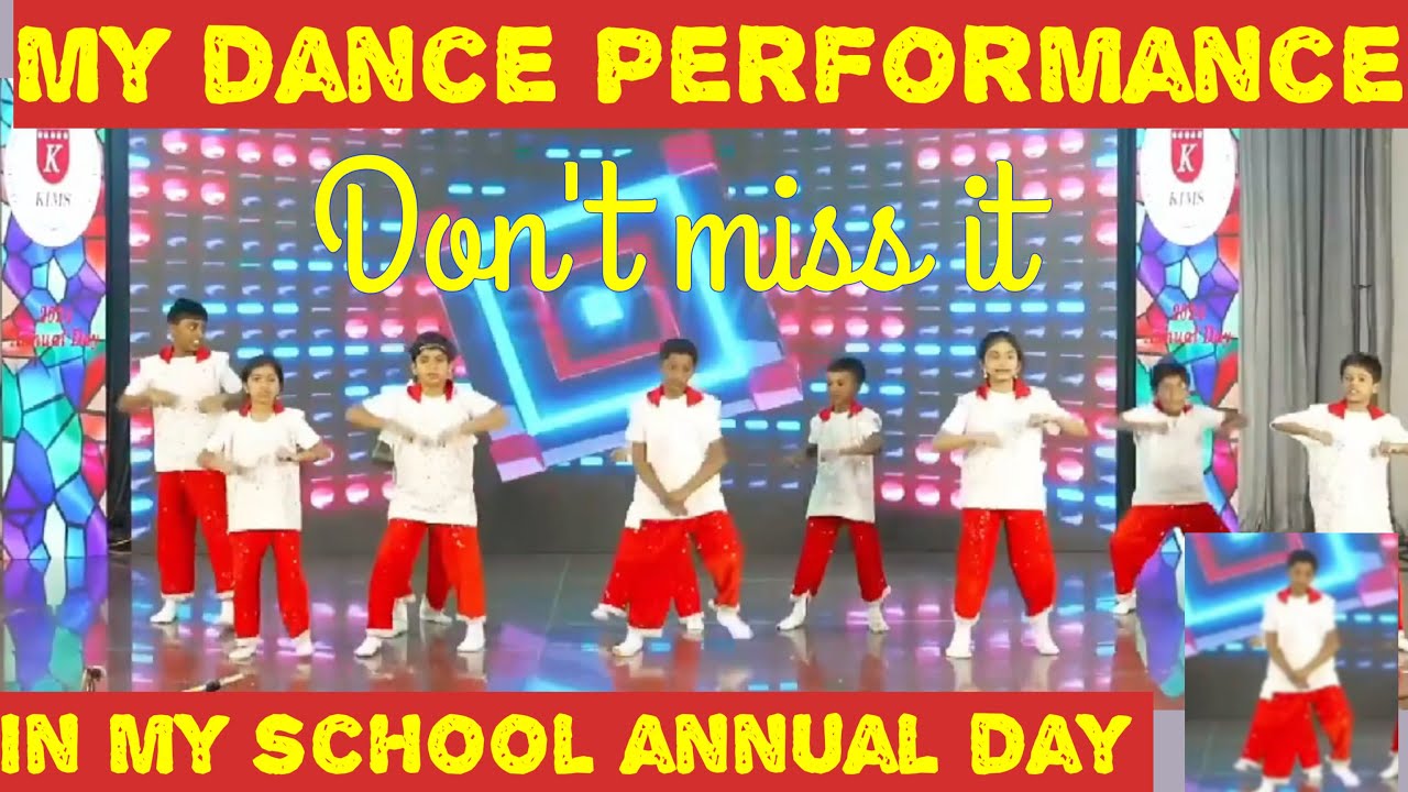 My dance performance in my school Annual day ️ KIMS ️#kidsdance # ...