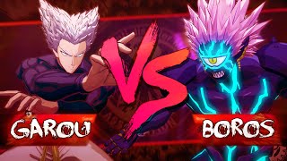 Garou VS Boros in One Punch Man: A Hero Nobody Knows (a game, not the anime)