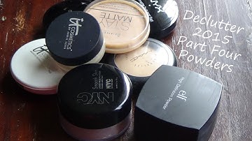 Declutter 2015 Part Four: Powders